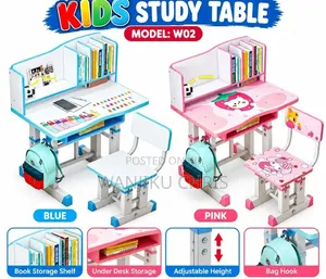 Adjustable Kids Study Table and Chair Set
