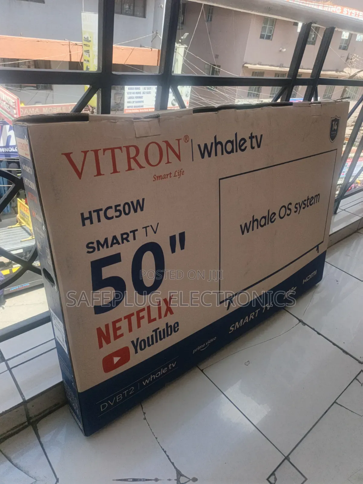Vitron 50 Inch Smart TV Netflix, YouTube, Prime Video & DVBT2 Decoder