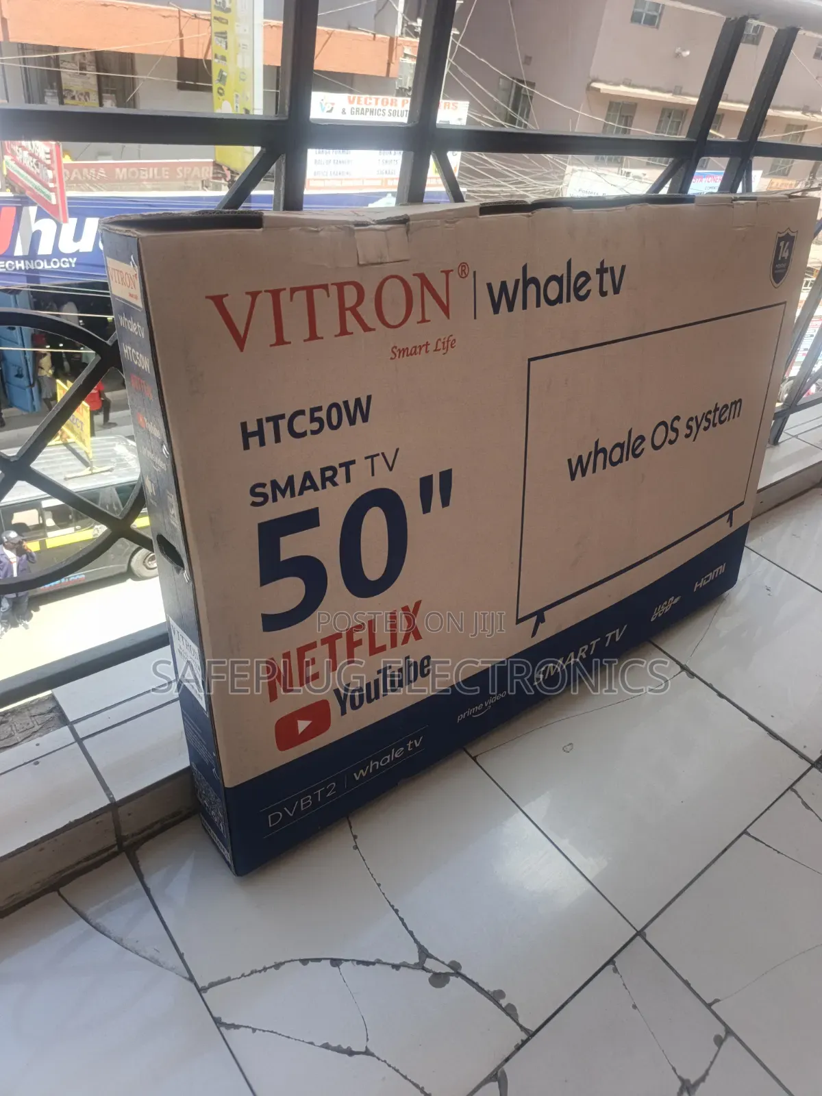Vitron 50 Inch Smart TV Netflix, YouTube, Prime Video & DVBT2 Decoder