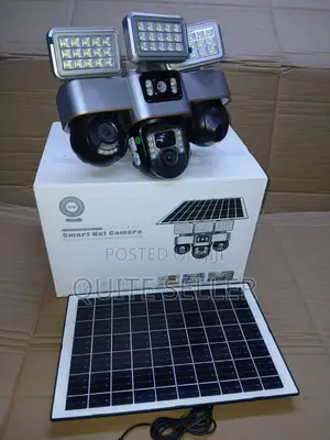 Solar Light Tripple Lens V380 Auto Rotate Outdoor 4g Simcard Camera
