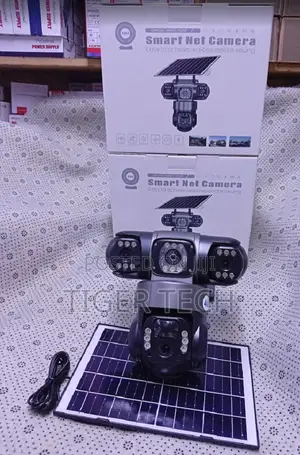 Wifi -Tripple Lens Solar CCTV Camera