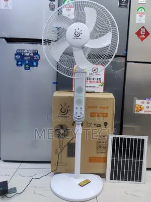 Solar Fan 3-Speed, 15W Panel & Remote