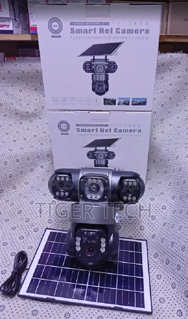Triple ( 3) Lens 4G Wifi Enabled Solar Camera