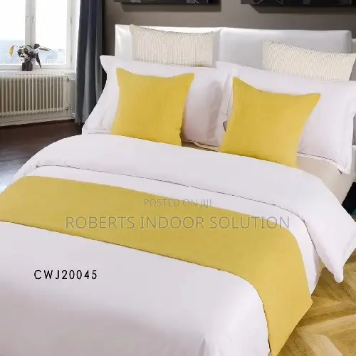 Sophisticated Splash of Color Bed Runner