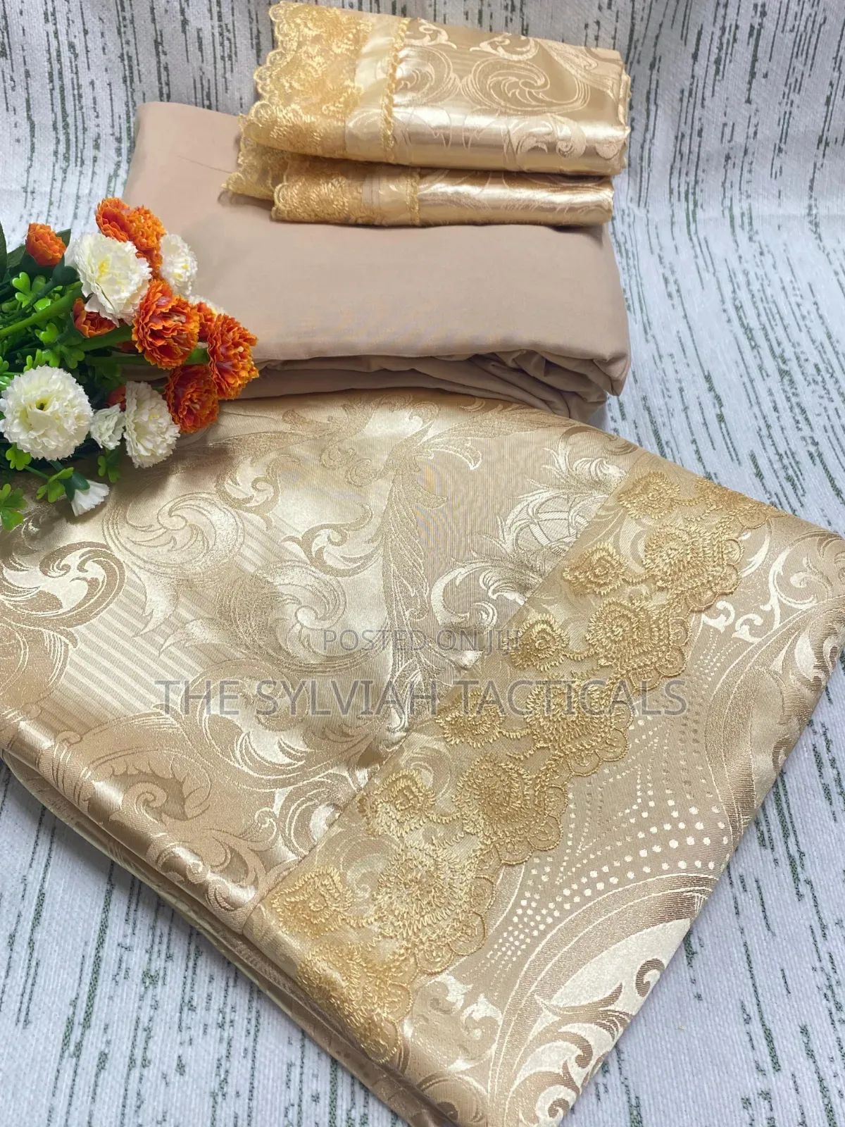 Silk Duvet Cover Sets Material Cotton Inside Elegant Lace Design