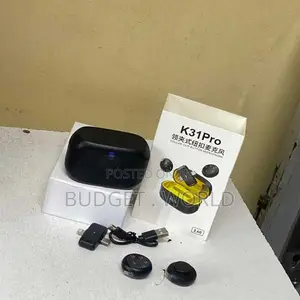 Clip-on Design Charging Case K31 Pro Dual Wireless Lavalier Mic