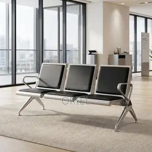 3-Seater Reception Bench – Modern Office Waiting Room Seating