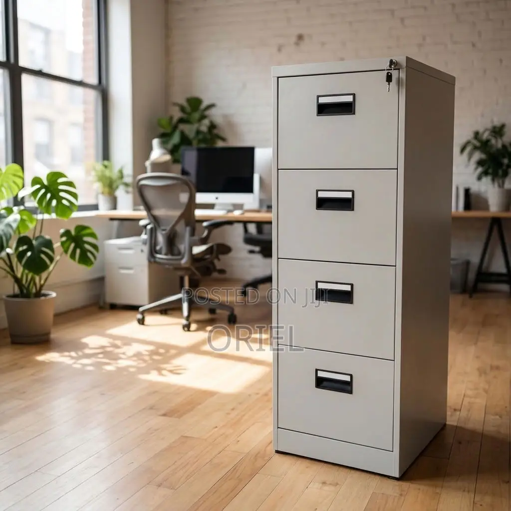 4-Drawer Metal Filing Cabinet – Office Document Storage Solution