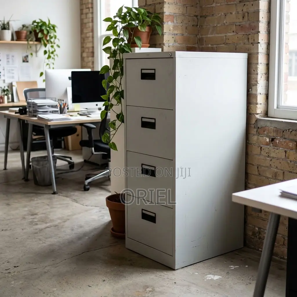 4-Drawer Metal Filing Cabinet – Office Document Storage Solution