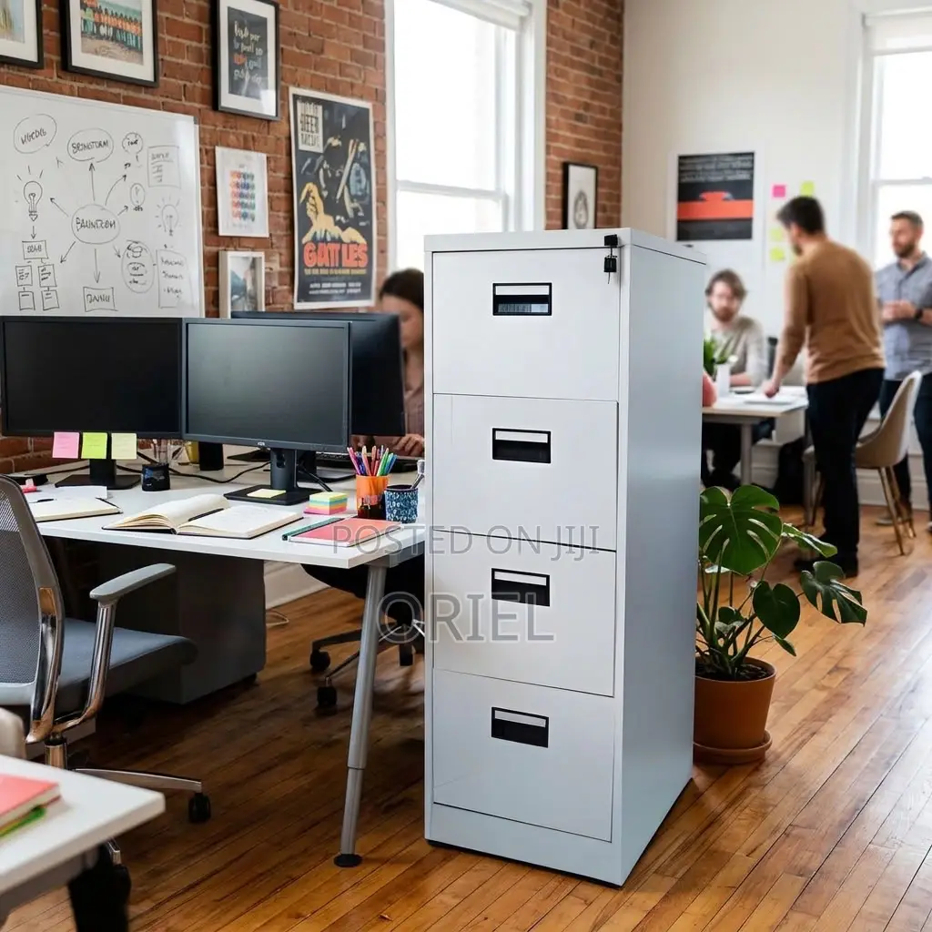 4-Drawer Metal Filing Cabinet – Office Document Storage Solution