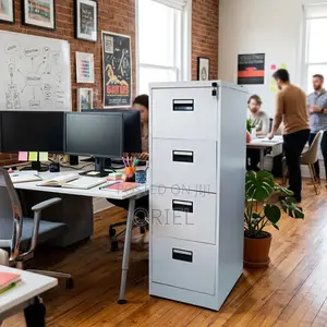 4-Drawer Metal Filing Cabinet – Office Document Storage Solution