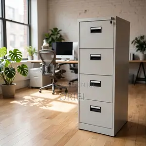 4-Drawer Metal Filing Cabinet – Office Document Storage Solution