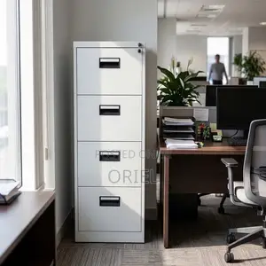 4-Drawer Metal Filing Cabinet – Office Document Storage Solution