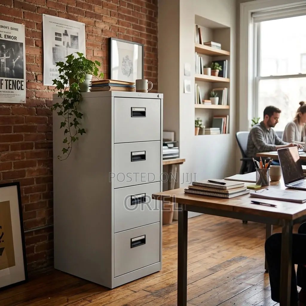 4-Drawer Metal Filing Cabinet – Office Document Storage Solution