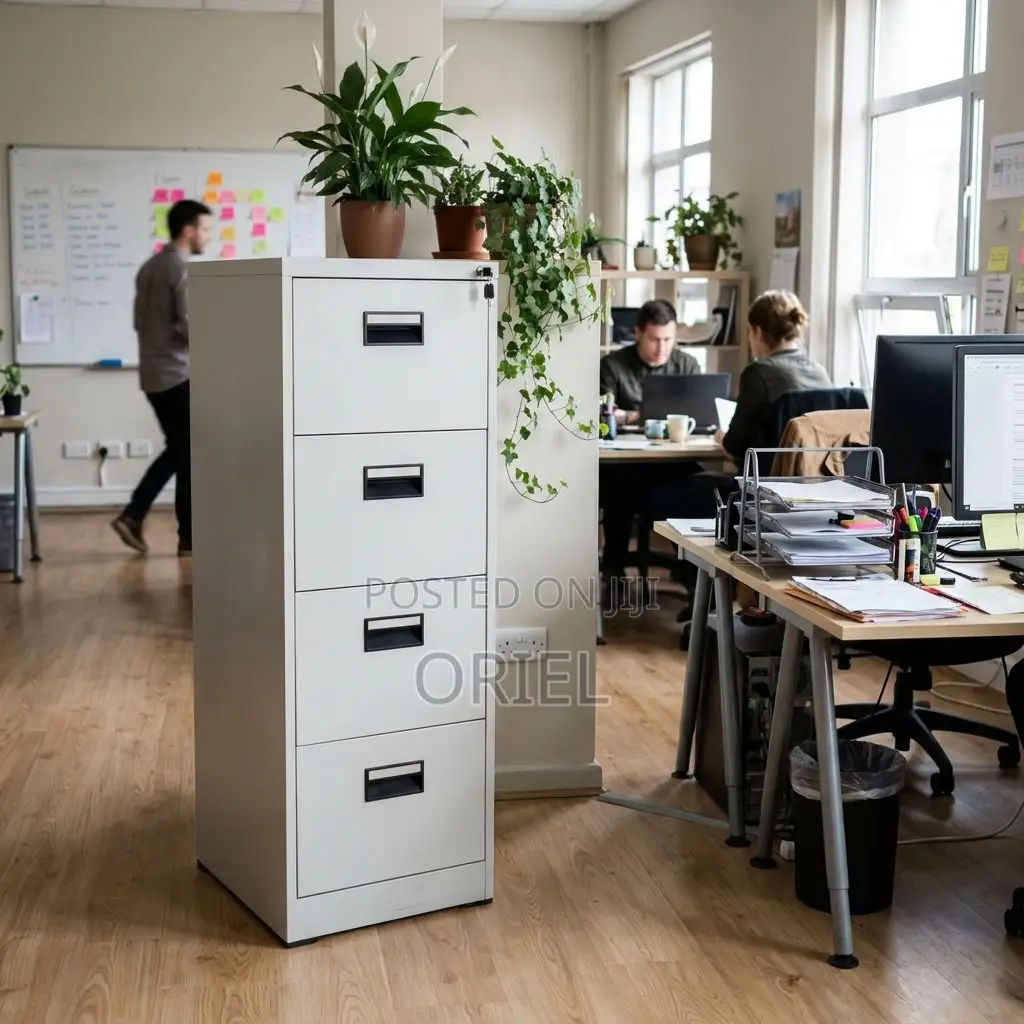 4-Drawer Metal Filing Cabinet – Office Document Storage Solution