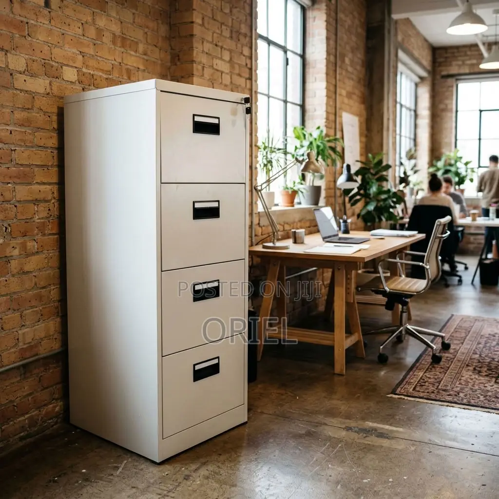 4-Drawer Metal Filing Cabinet – Office Document Storage Solution