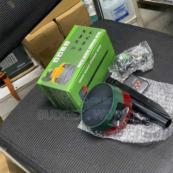 Loud 110dB Siren With Flashing Red Lights 360° Motion Detection