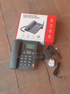 6588 Dual SIM GSM Landline Telephone for Home and Office