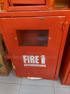 Double Fire Extinguisher Cabinet.