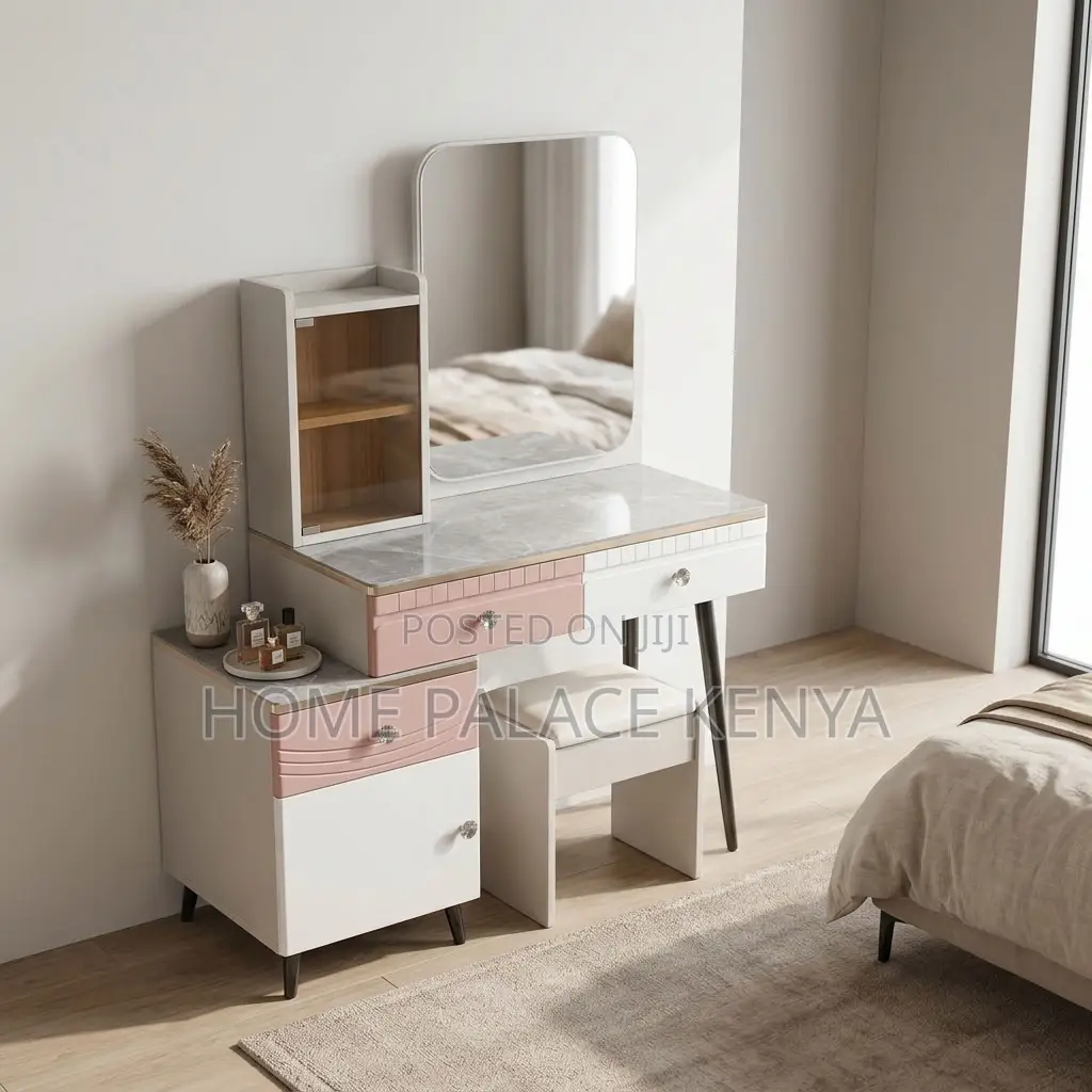 Dressing Table; Modern Vanity Table With Mirror for Bedroom Décor