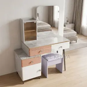 Dressing Table; Modern Vanity Table With Mirror for Bedroom Décor