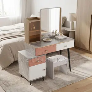 Dressing Table; Modern Vanity Table With Mirror for Bedroom Décor