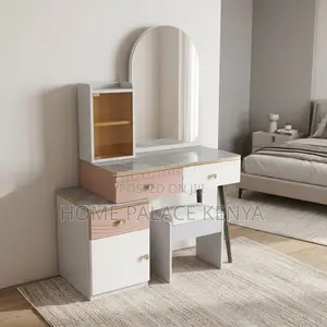 Dressing Table; Modern Vanity Table With Mirror for Bedroom Décor