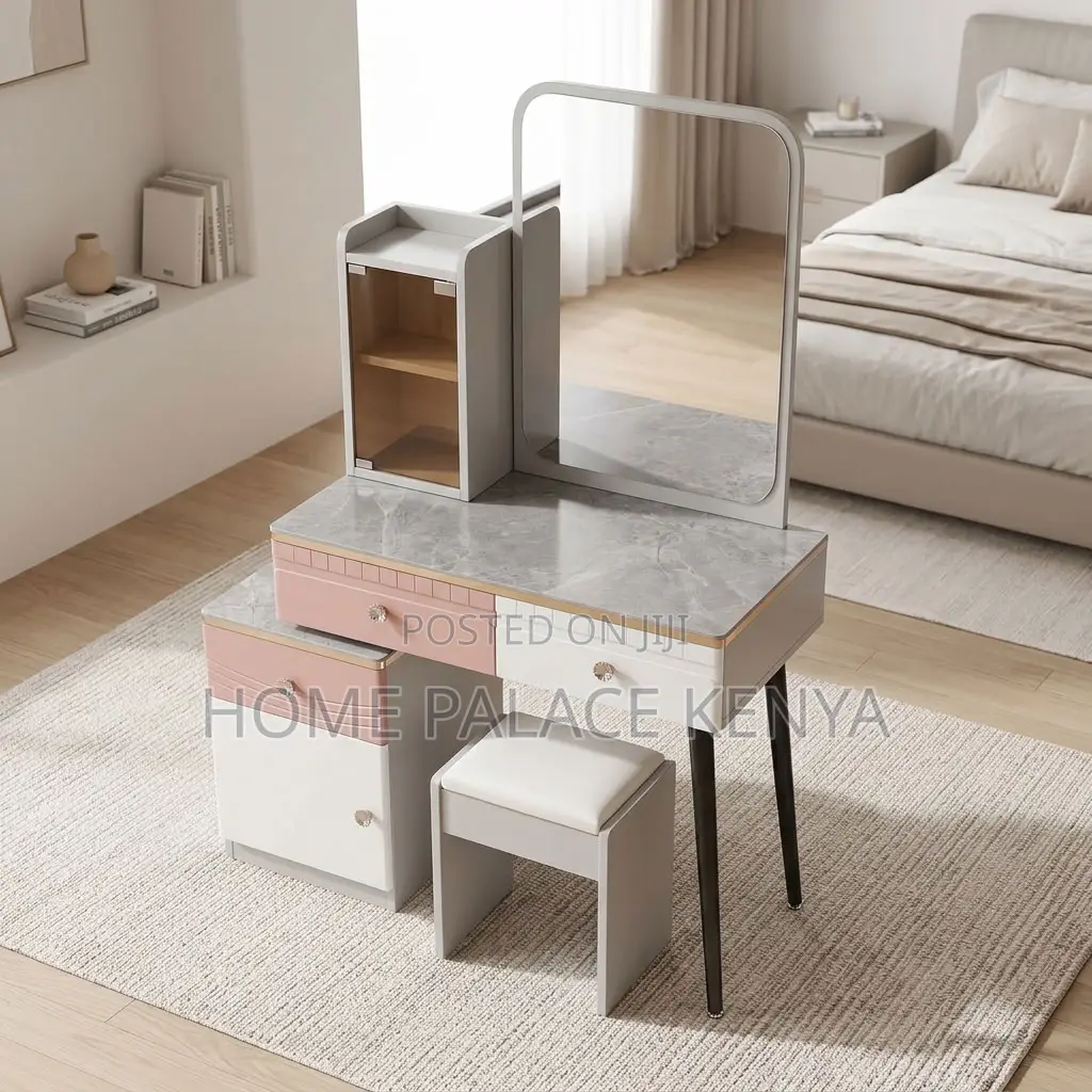 Dressing Table; Modern Vanity Table With Mirror for Bedroom Décor