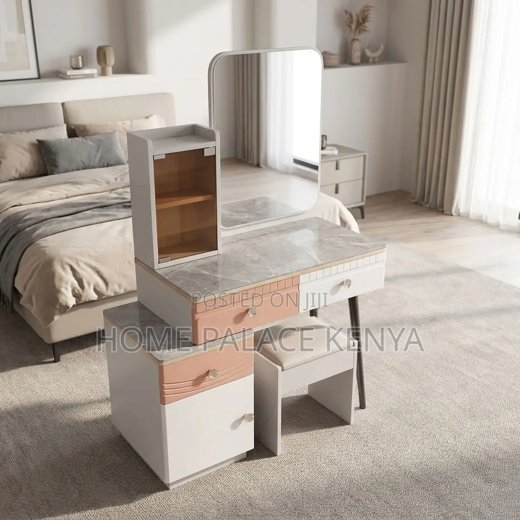 Dressing Table; Modern Vanity Table With Mirror for Bedroom Décor