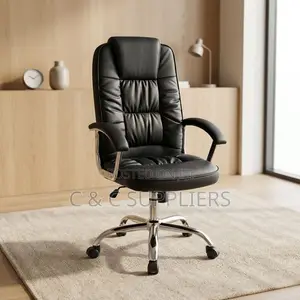 Leather Swivel Computer & Study Chair.