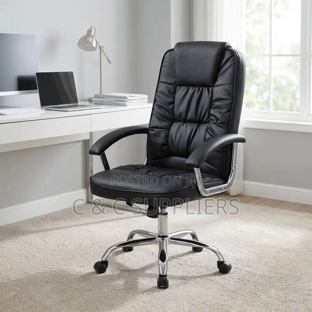 Leather Swivel Computer & Study Chair.