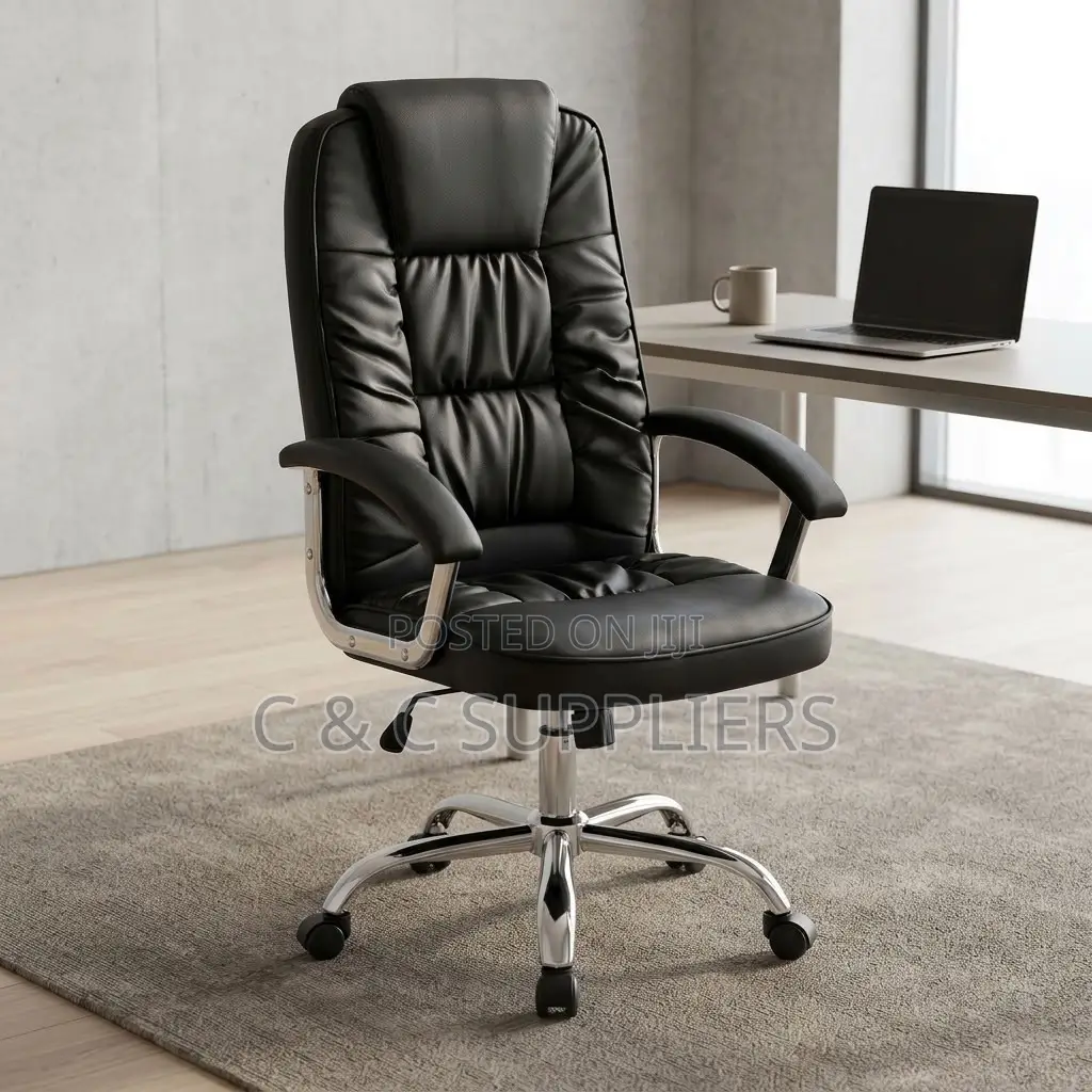 Leather Swivel Computer & Study Chair.