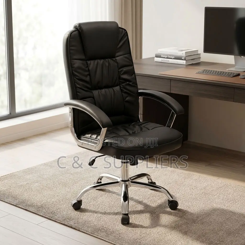 Leather Swivel Computer & Study Chair.