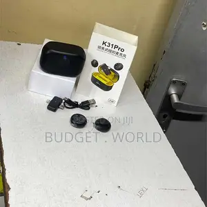 Black Lavalier Mic Plug & Play Lightning K31 Pro Dual Wireless Mic