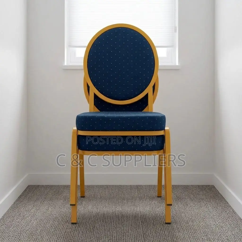 Round Fabric Back Wedding Chair.