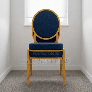 Round Fabric Back Wedding Chair.