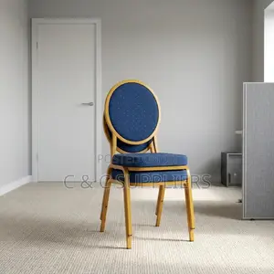 Round Fabric Back Wedding Chair.