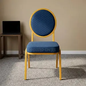 Round Fabric Back Wedding Chair.