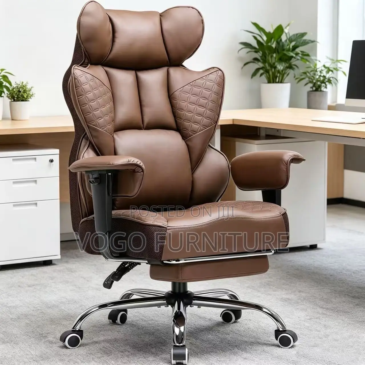 Office Chair; Butterfly Leather Office Chair