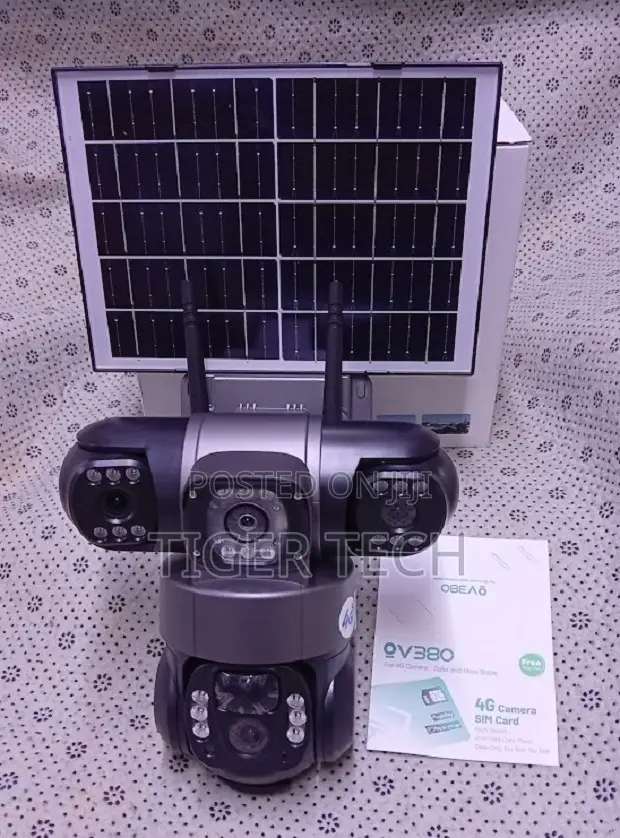 6mp Wifi Enabled Solar Outdoor Surveiilance Camera