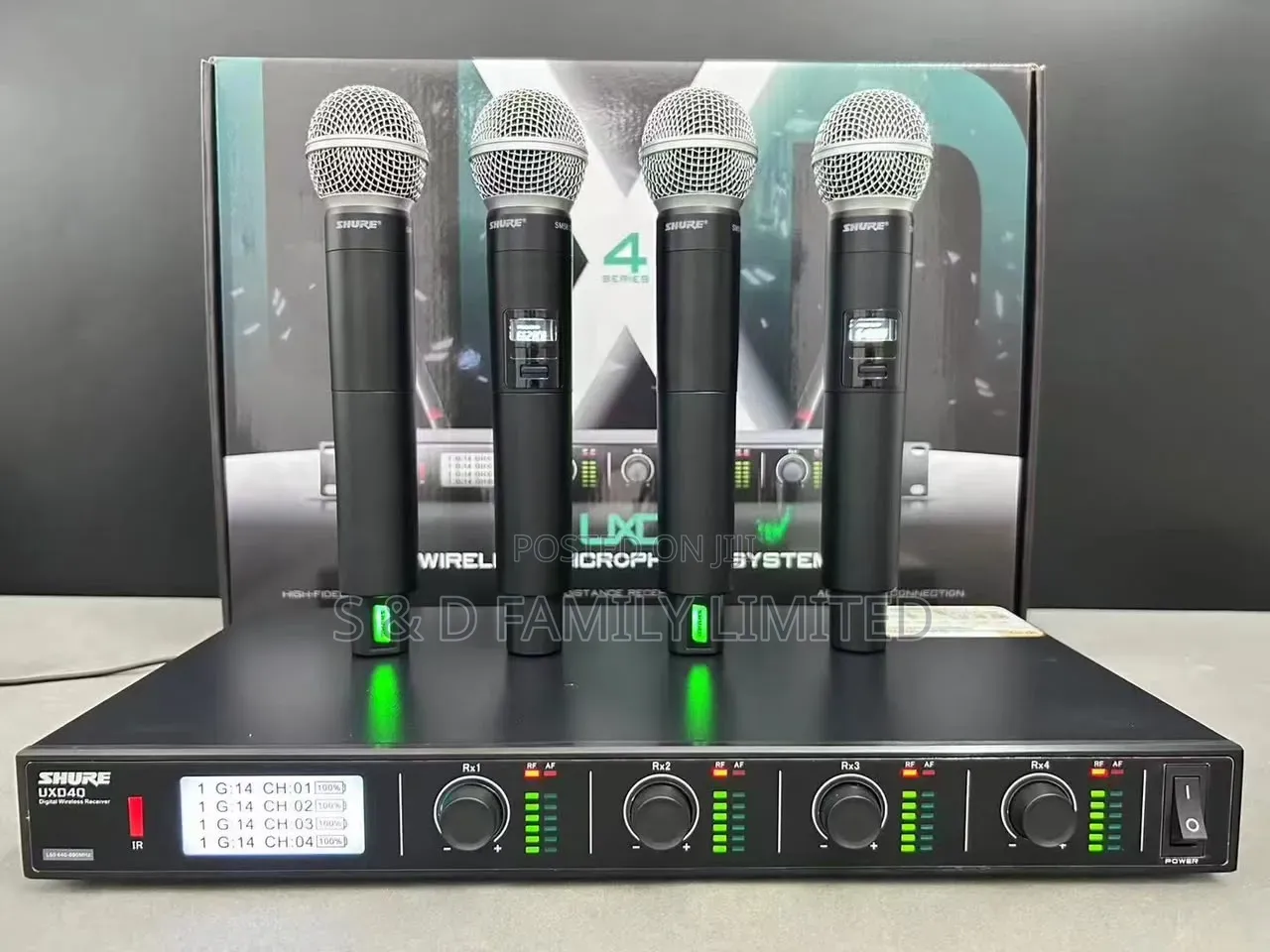 Shure UXD40 4 in 1 Digital Wireless Microphone System.