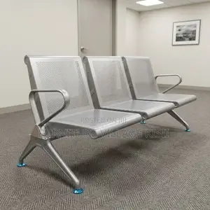 Full Metallic Non Padded Waiting Bench