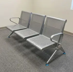 Full Metallic Non Padded Waiting Bench