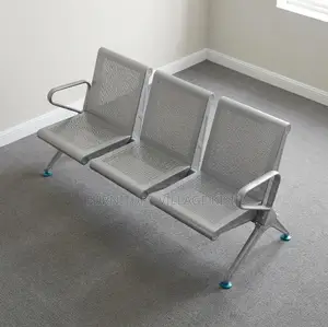 Full Metallic Non Padded Waiting Bench