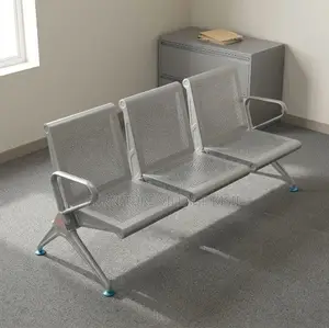 Full Metallic Non Padded Waiting Bench