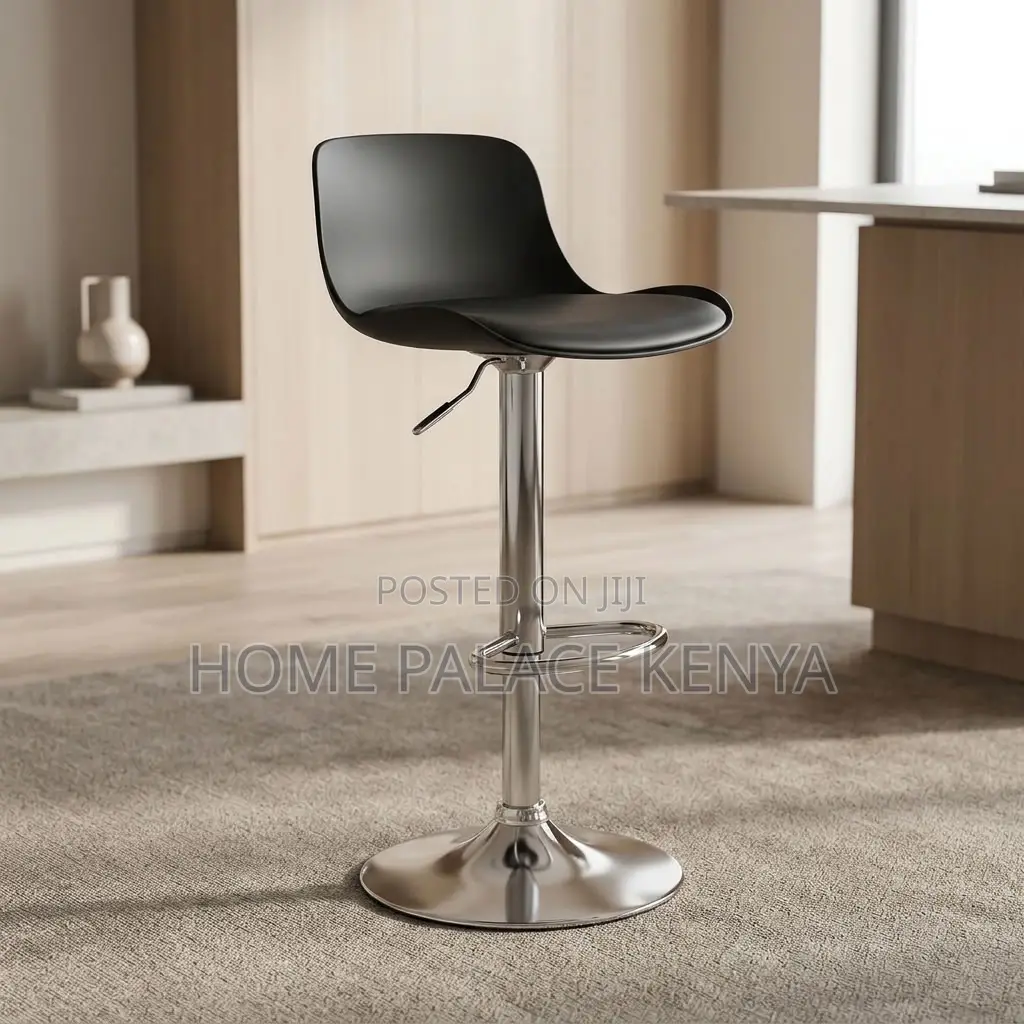 Bar Stool; Modern Padded Adjustable Bar Stool for Kitchen Islands