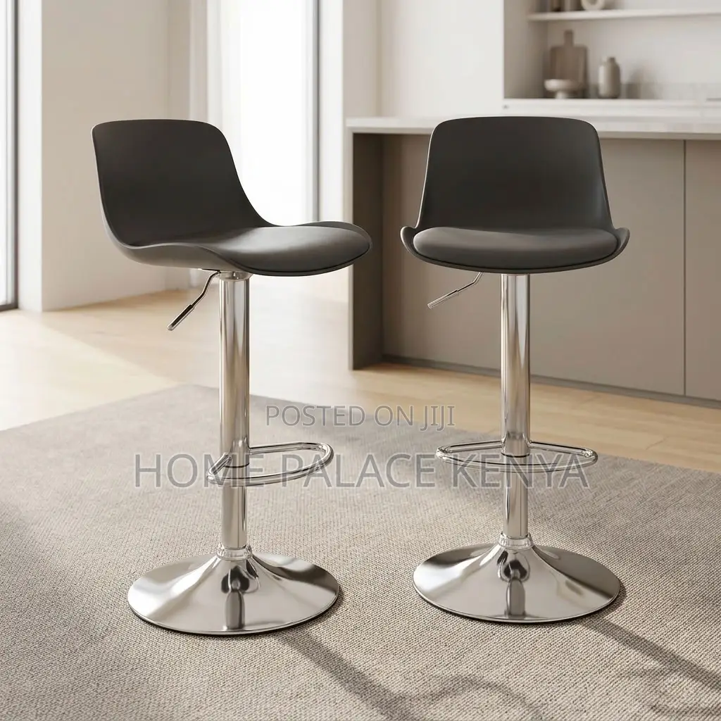 Bar Stool; Modern Padded Adjustable Bar Stool for Kitchen Islands