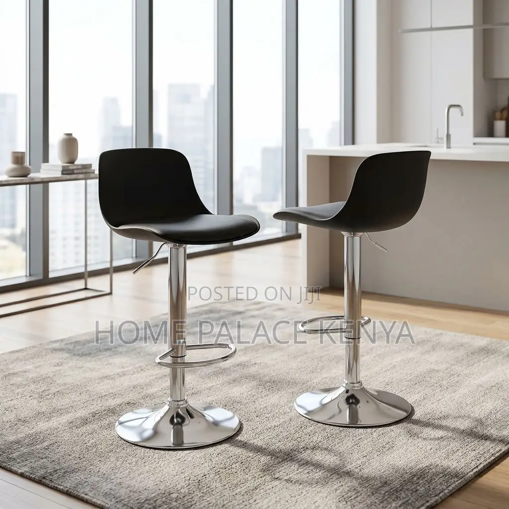 Bar Stool; Modern Padded Adjustable Bar Stool for Kitchen Islands