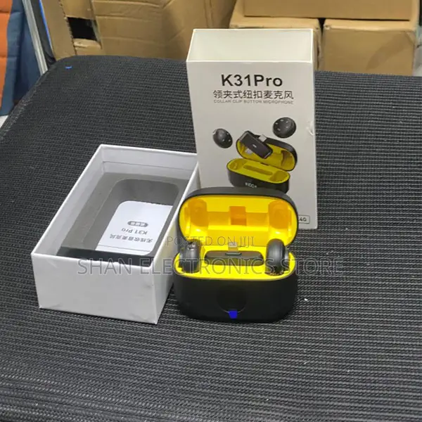 K31PRO Clip on Wireless Microphone Type C and Lightning Receiver