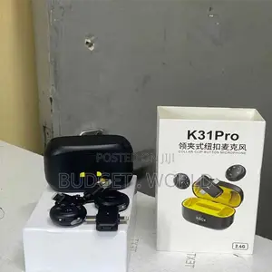 K31Pro 2.4GWireless Lavalier Dual Mic Noise Cancelling Digital Display